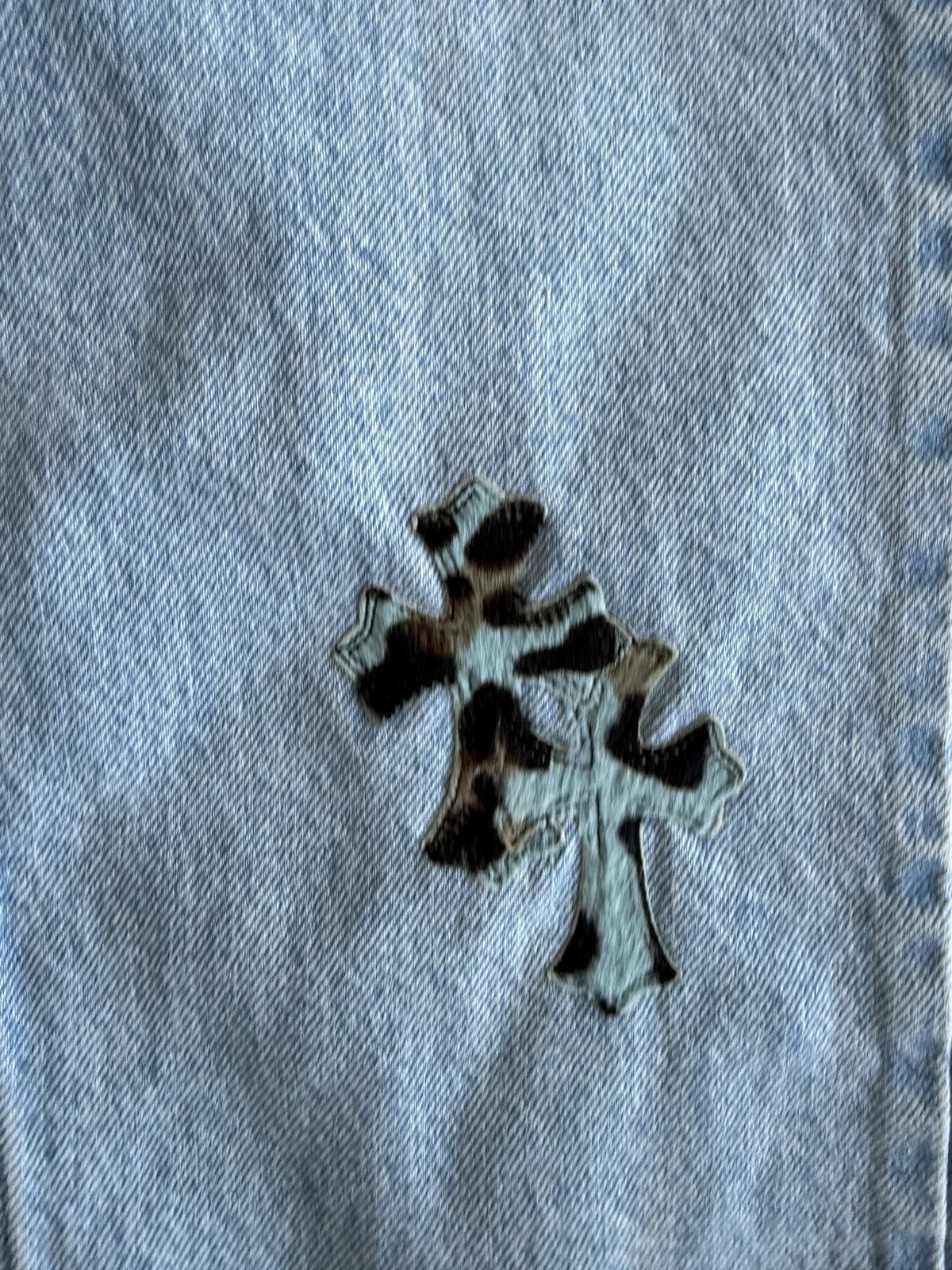 Chrome Hearts ST BARTH BLUE CHEETAH JEANS Size US 31 - 8 Thumbnail