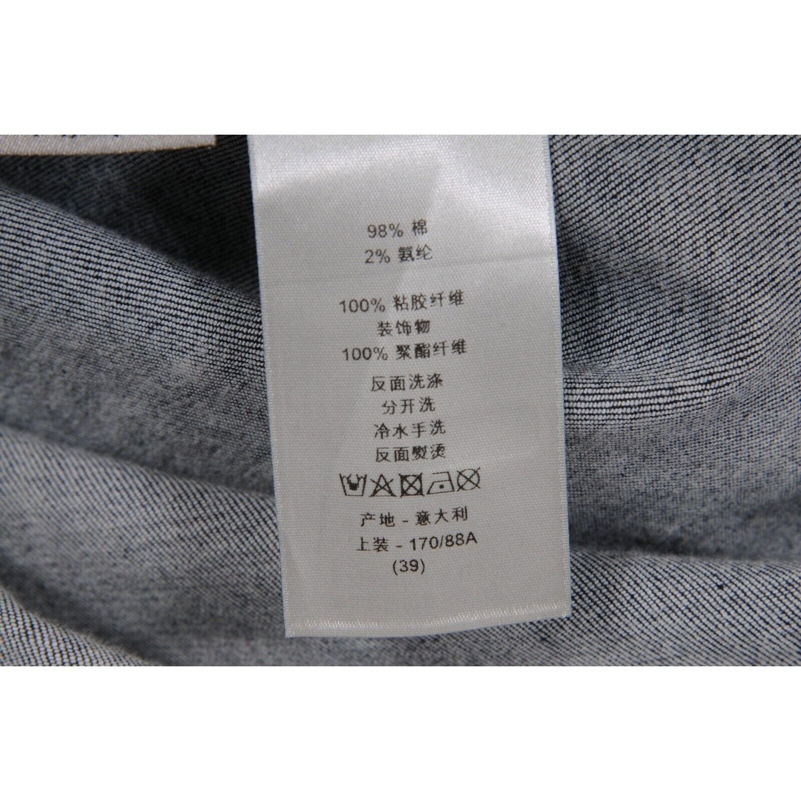 Dior Button Down Embroidered Logo Shirt IT 39 Velour Size US M / EU 48-50 / 2 - 12 Thumbnail