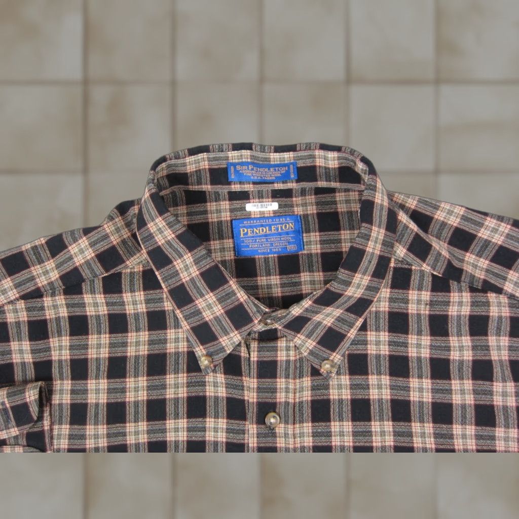 Pendleton VINTAGE Pendleton Shirt Mens 2XL Plaid Wool Button-Up Long Sleeve Fall Winter Spring Casual Travel USA Mens Size US XXL / EU 58 / 5 - 1 Thumbnail