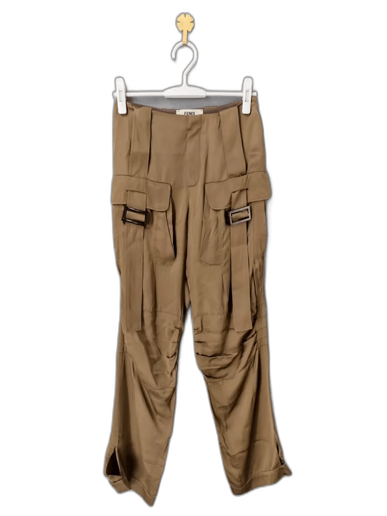 Fendi Fendi Solid Pleated Work Pants-yf Size US 36 / EU 52 - 1 Thumbnail