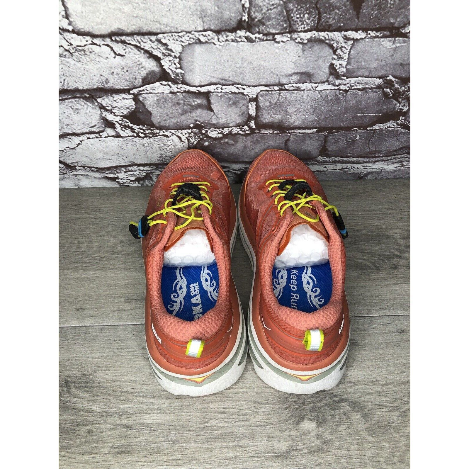 Hoka Hoka One One Bondi 3 Coral Orange Synthetic Lace Up Gym Runn Size US 7.5 / IT 37.5 - 20 Thumbnail