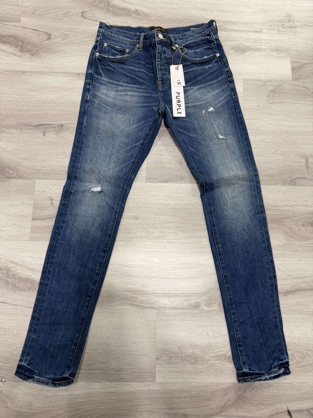 Purple Brand Purple Brand One Year Worn Dark Indigo Jeans Size US 32 / EU 48 - 1 Thumbnail