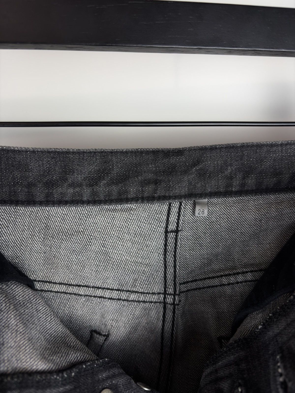 Dior SS09 Dior Homme Washed Black Denim Jeans Kris Van Assche Size US 28 / EU 44 - 7 Thumbnail