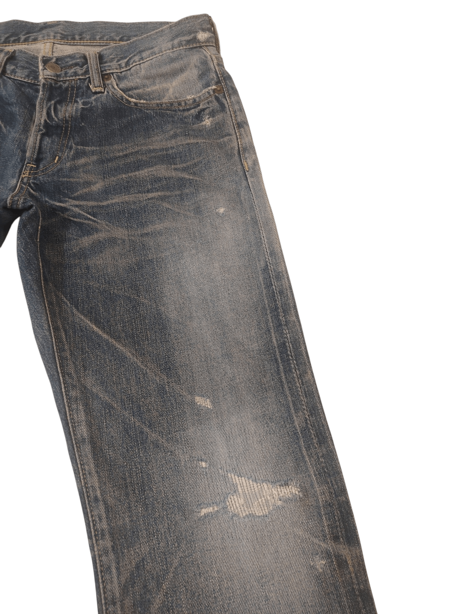 Hysteric Glamour Thrashed Distressed Hysteric Glamour Studded Selvedge Jeans Size US 30 / EU 46 - 5 Thumbnail