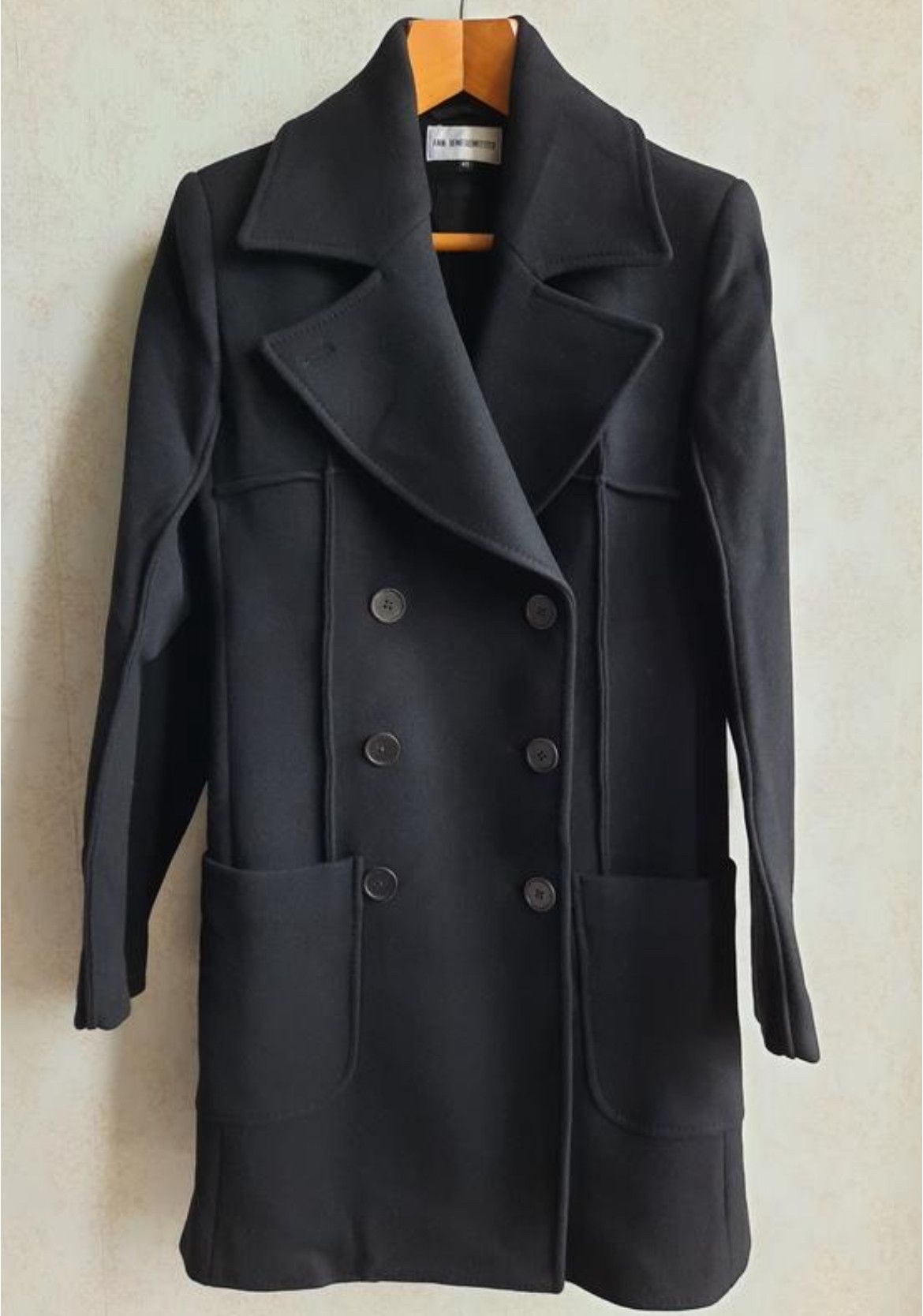 Ann Demeulemeester Viscose removable fur collar long coat rare fw13 Size US S / EU 44-46 / 1 - 1 Thumbnail