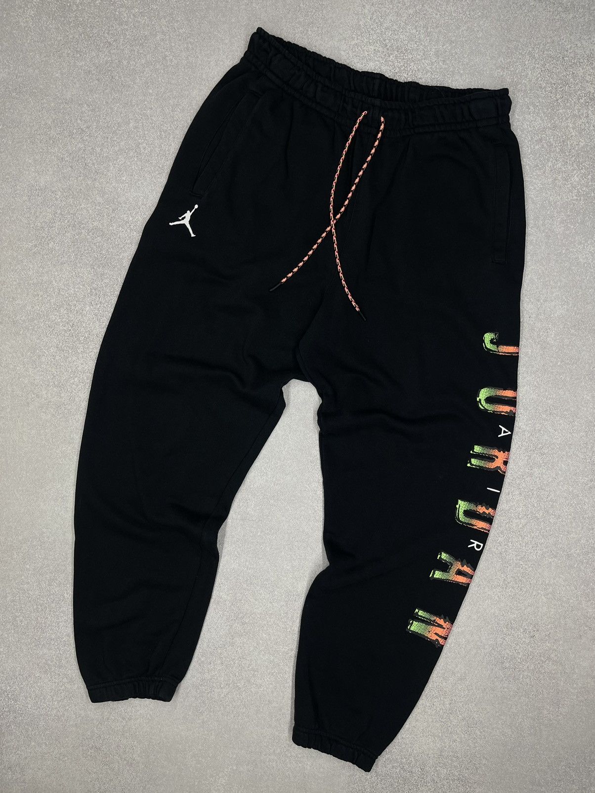 Mens Nike Jordan Black Sweatpants Big Logo NBA Y2K ACG TN