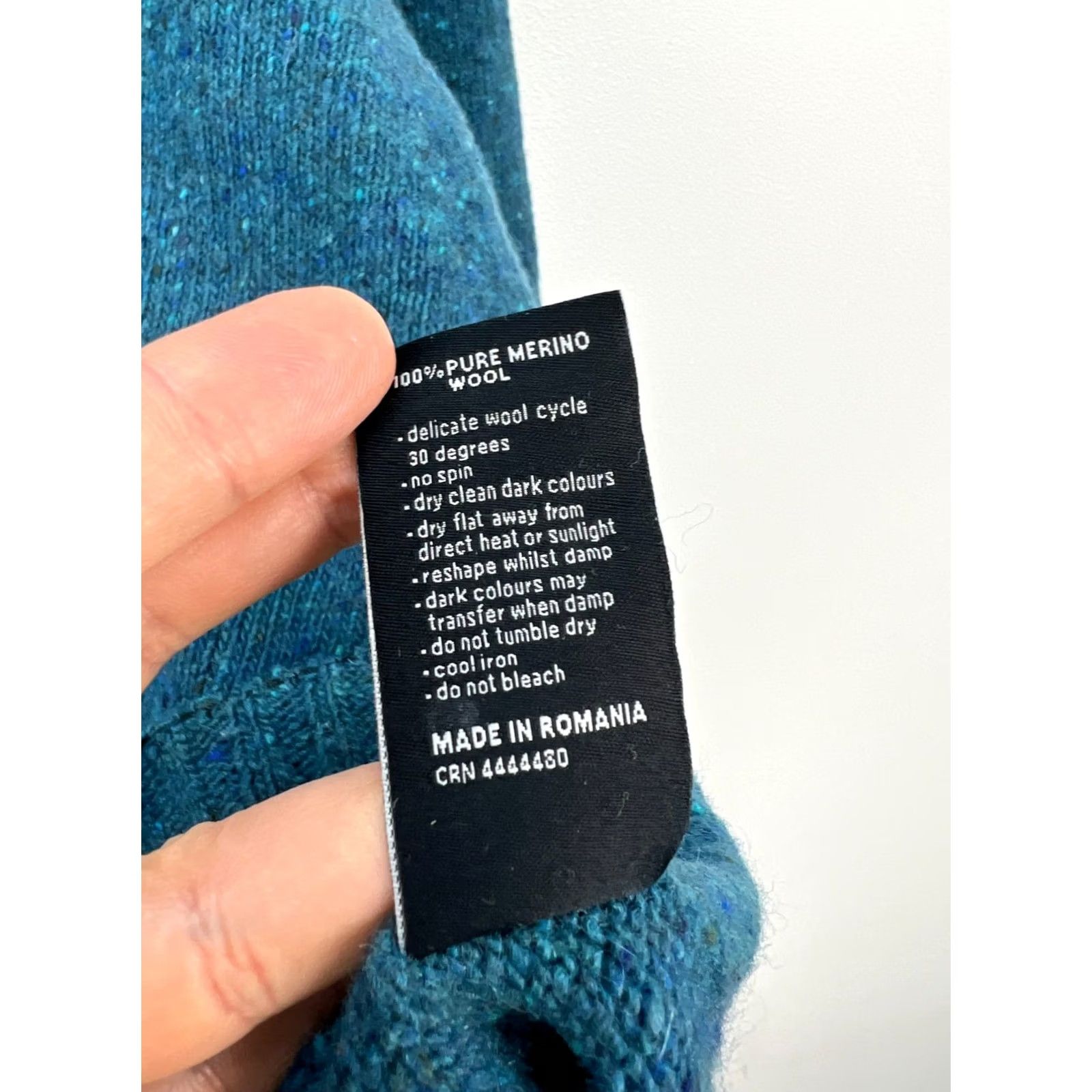Finisterre Finisterre Sweater Mens 2XL Crew Neck Wool Pullover Solid Knit Logo Some Turquoise Vintage No Size US XXL / EU 58 / 5 - 6 Thumbnail