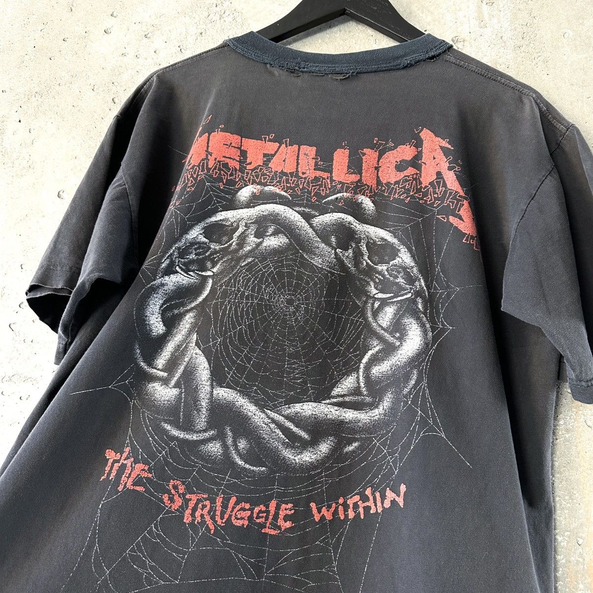 Band Tees 90’s THRASHED Metallica “The Struggle Within” T-Shirt Size US L / EU 52-54 / 3 - 5 Thumbnail