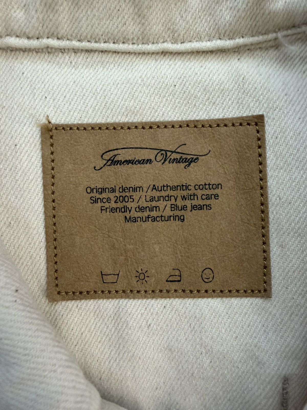 Other American Vintage Cream Denim Coveralls Jumpsuit SZ SMALL Size US 30 / EU 46 - 2 Thumbnail