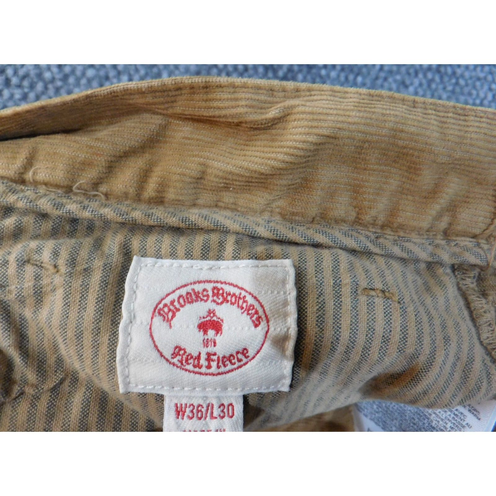 Brooks Brothers Brooks Brothers Mens Pants 36x30 brown straight red fleece casual Size US 36 / EU 52 - 3 Thumbnail