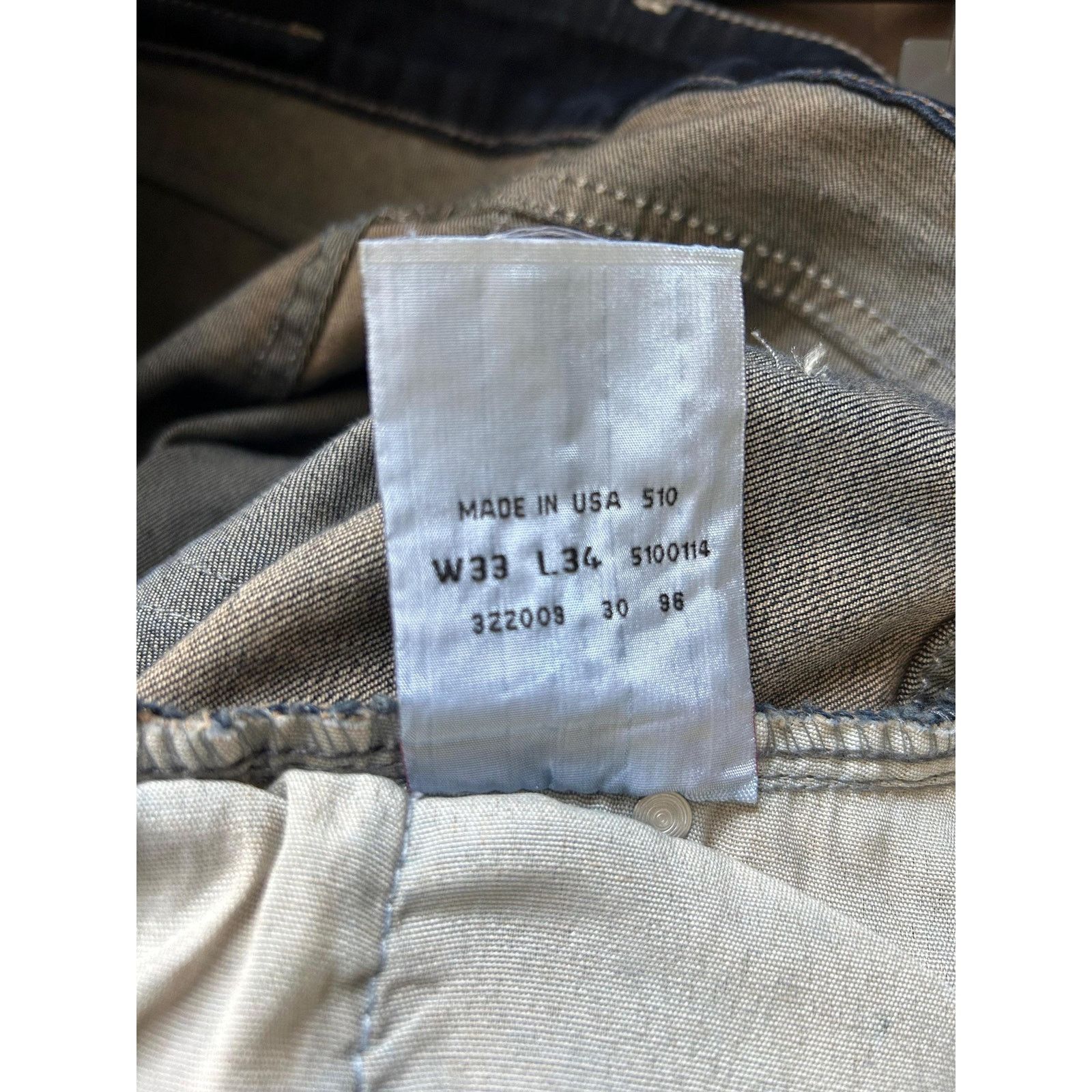 Levi's Vintage Levi's 510 Jeans W33L34 USA 1996 Rare Slim Fit Denim Size US 33 - 9 Thumbnail