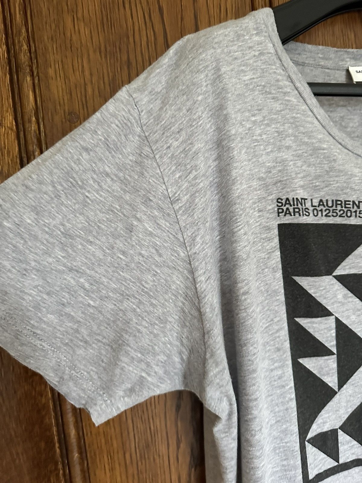 Saint Laurent Paris FW15 Saint Laurent runway show grey t shirt XL Hedi Slimane Size US XL / EU 56 / 4 - 12 Thumbnail