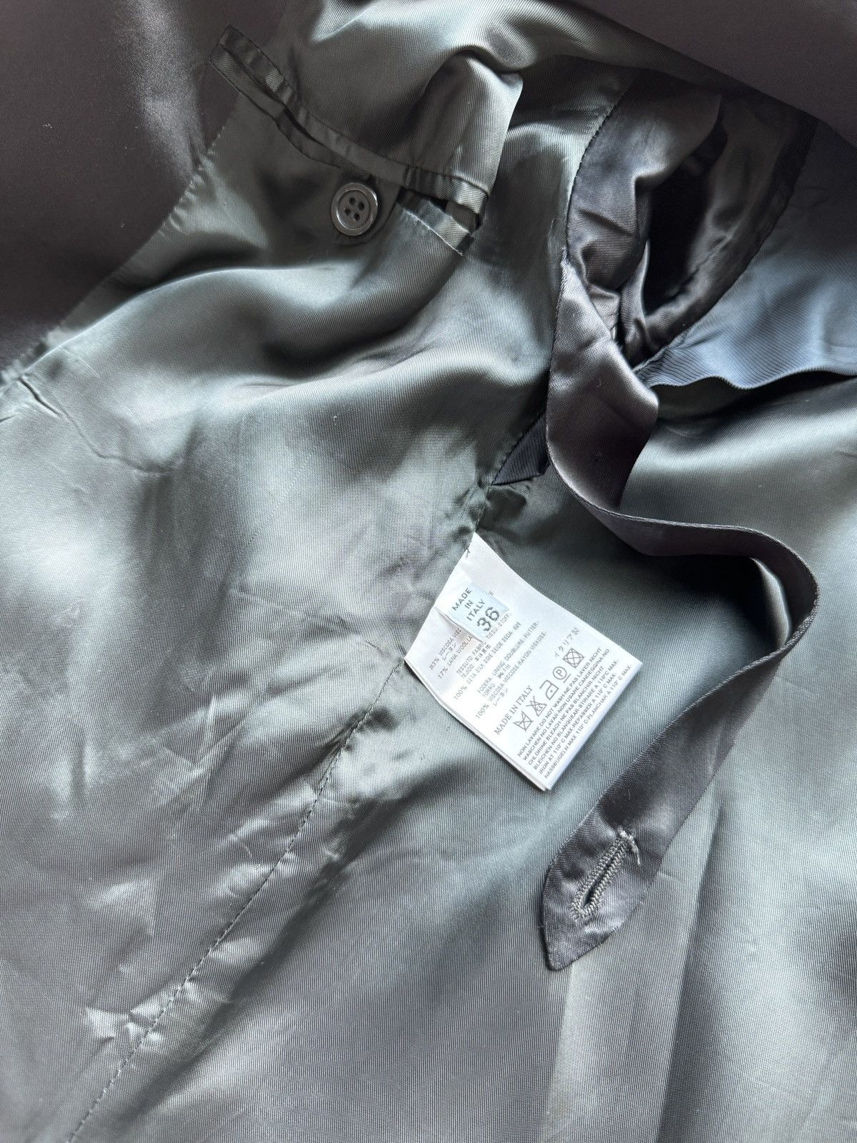 Maison Margiela Early Martin Margiela LINE 1 Viscose Wool Silk Black Blazer Size XS / US 0-2 / IT 36-38 - 21 Thumbnail
