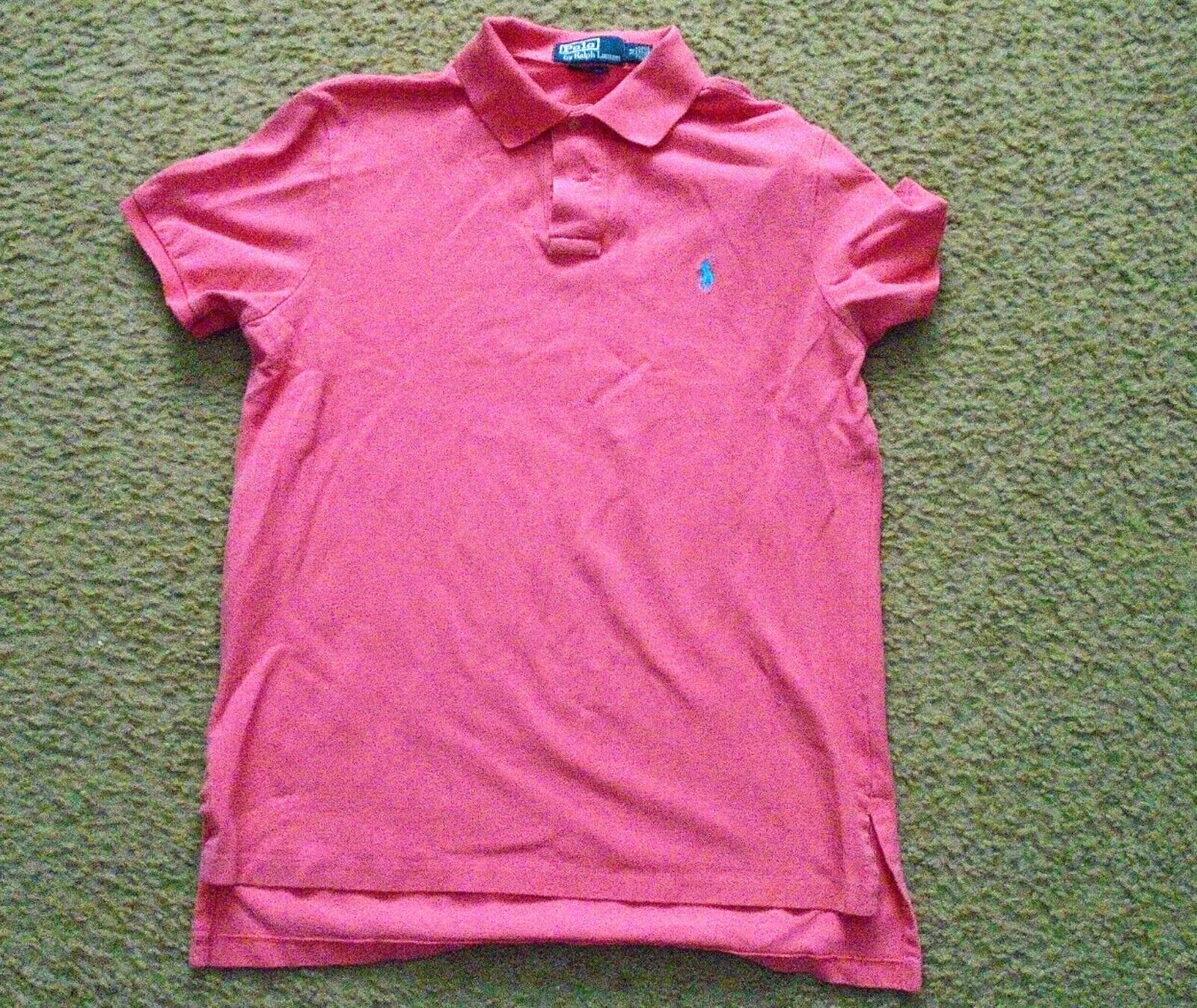 Polo Ralph Lauren Vintage Pink Salmon Polo Ralph Lauren Medium Custom Fit Size US M / EU 48-50 / 2 - 1 Thumbnail
