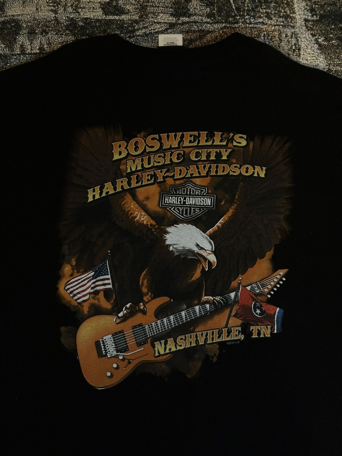 Harley Davidson × Vintage Harley Davidson ArmyGirl Tee Size US XL / EU 56 / 4 - 5 Thumbnail