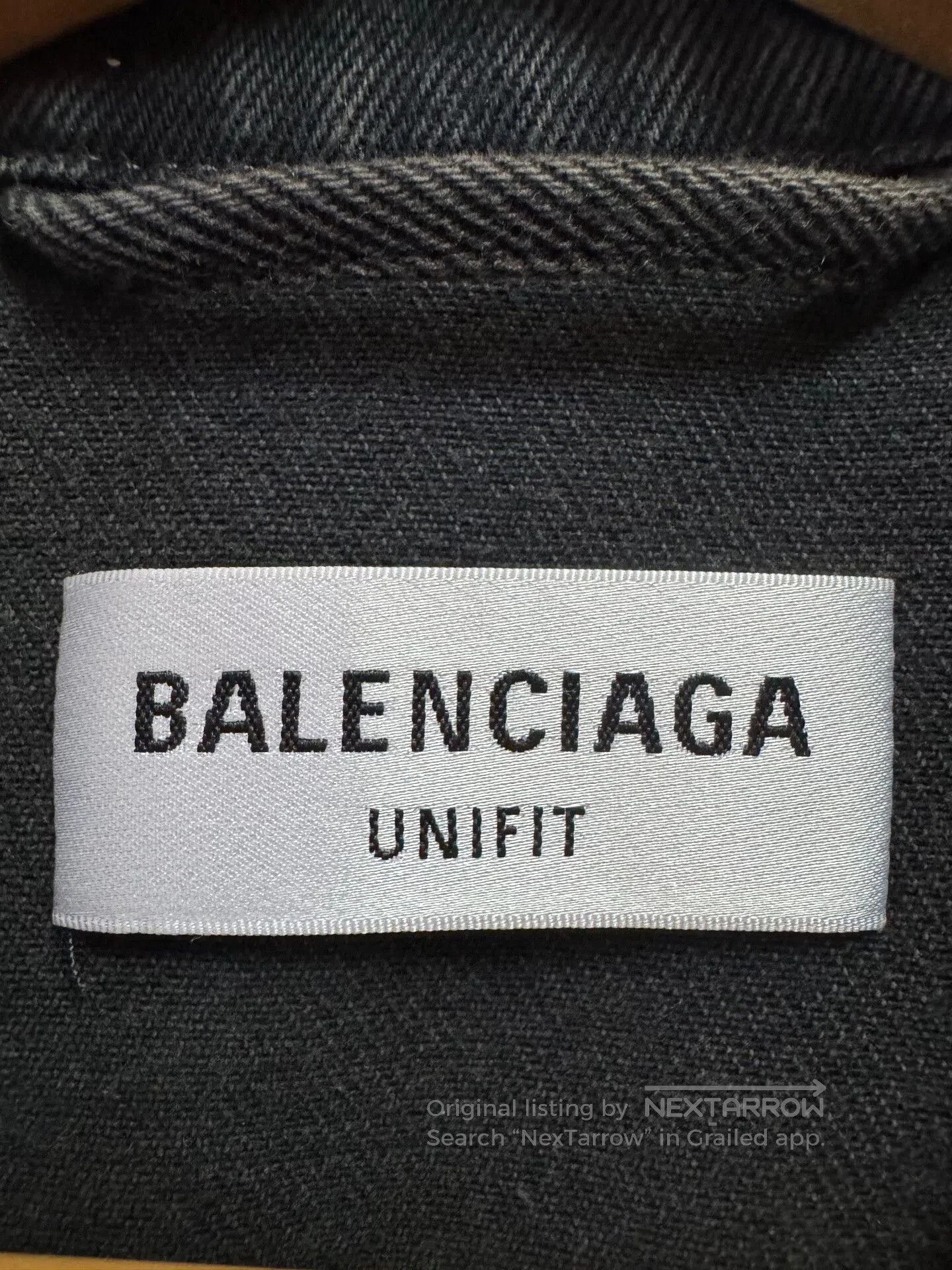Balenciaga balenciaga graffiti denim jacket in black. Size US XS / EU 42 / 0 - 3 Thumbnail