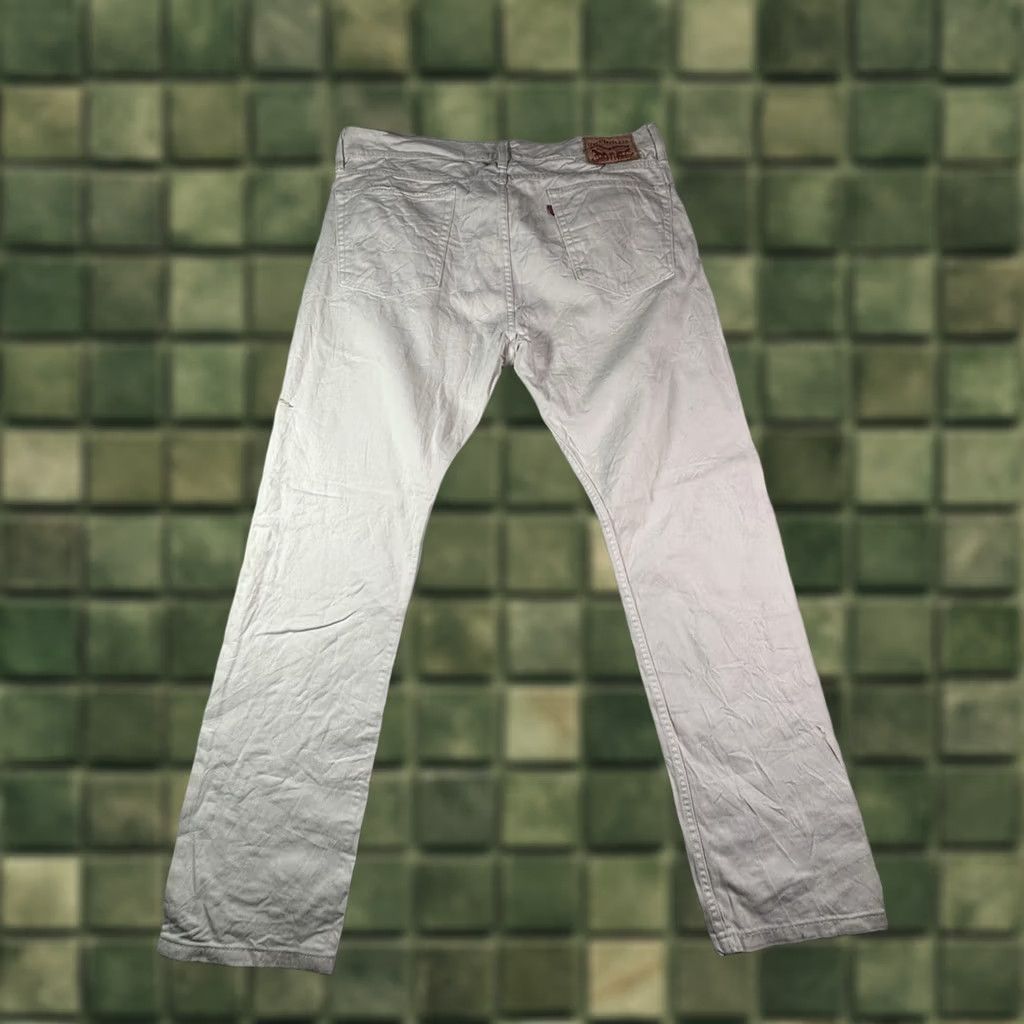 Levi's Levi's 510 Jeans White 36x32 Regular Straight Fit 5-Pocket Denim Cotton Zip Red Tab Logo Mens Jeans Size US 36 / EU 52 - 1 Thumbnail