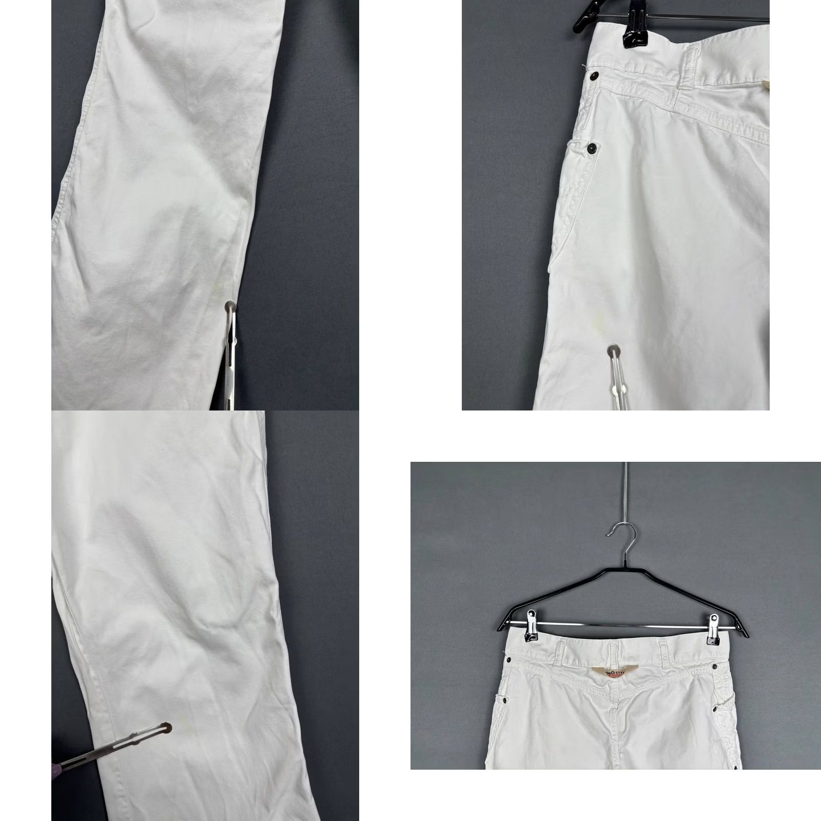 Dolce & Gabbana Dolce&Gabbana Jeans Woman White Cotton Denim Bootcut 29 Medium Rise 33in Inseam 5-Pocket Logo Button Vintage No Mens Womens Girls Size 29" - 8 Thumbnail