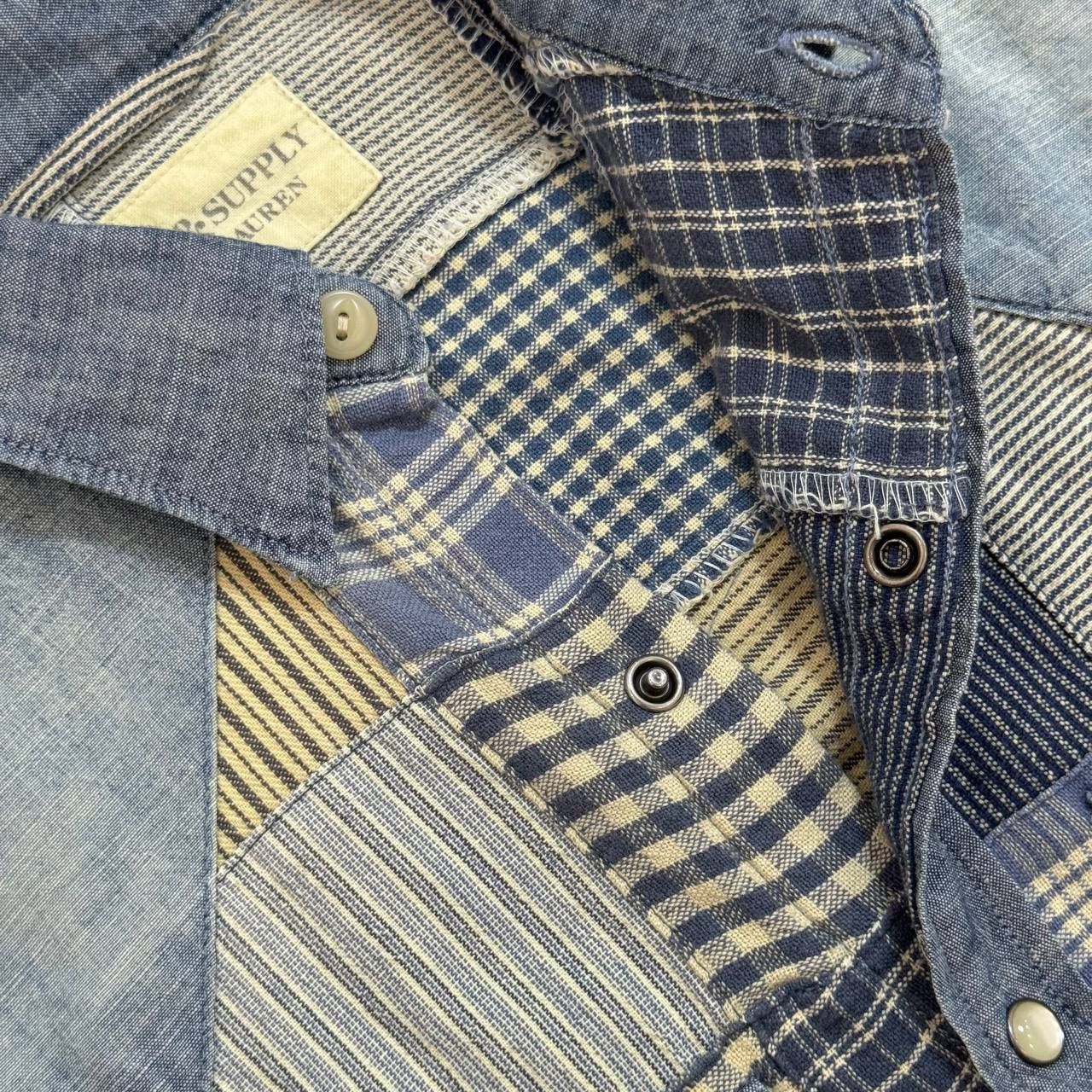 Denim & Supply Ralph Lauren × Polo Ralph Lauren Denim & Supply Ralph Lauren Patchwork Shirt Size US XS / EU 42 / 0 - 4 Thumbnail
