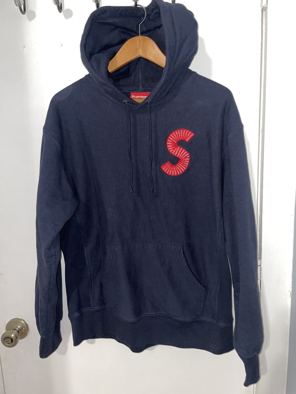 Supreme Supreme S Logo (Box Logo) Hoodie F/W 20 Navy Size Medium Size US M / EU 48-50 / 2 - 6 Thumbnail