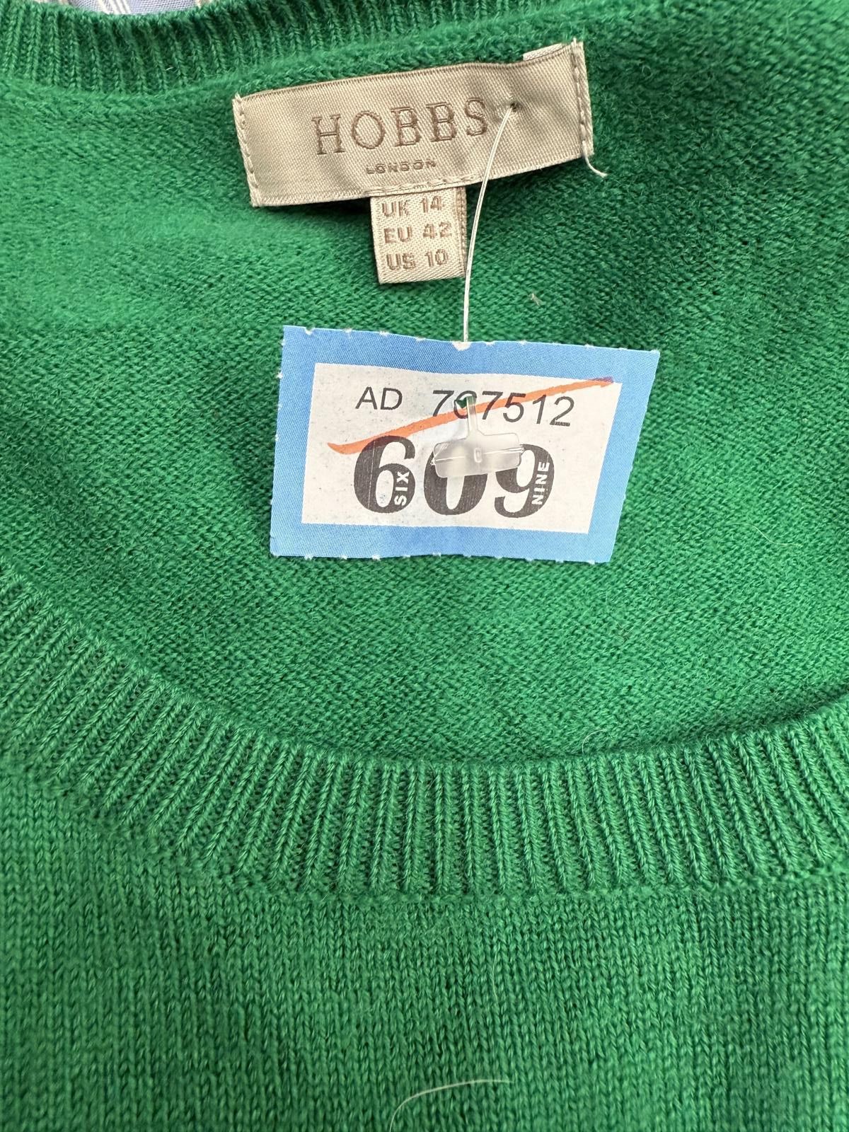 Other Hobbs London Green Knit Sweater UK 14 EU 42 US 10 Size L / US 10 / IT 46 - 2 Thumbnail
