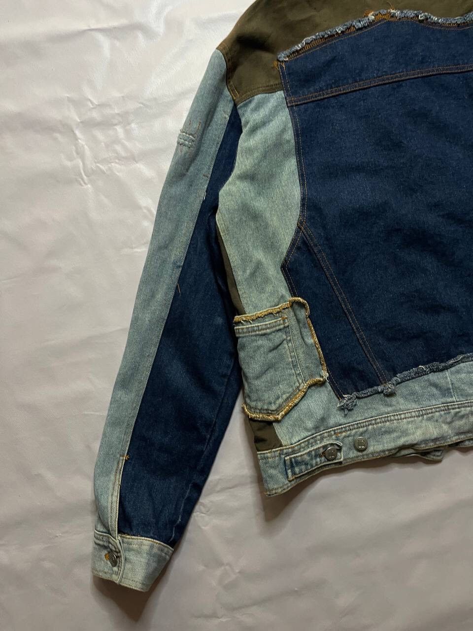 Designer × Vintage Patchwork Vintage Denim Jacket: made in Italy Size US M / EU 48-50 / 2 - 8 Thumbnail