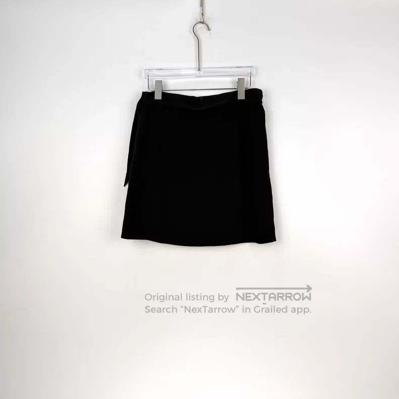 Hermes Hermes Black Metal Ring Belted Silk Skirt Size 25" / US 0 / IT 36 - 4 Thumbnail