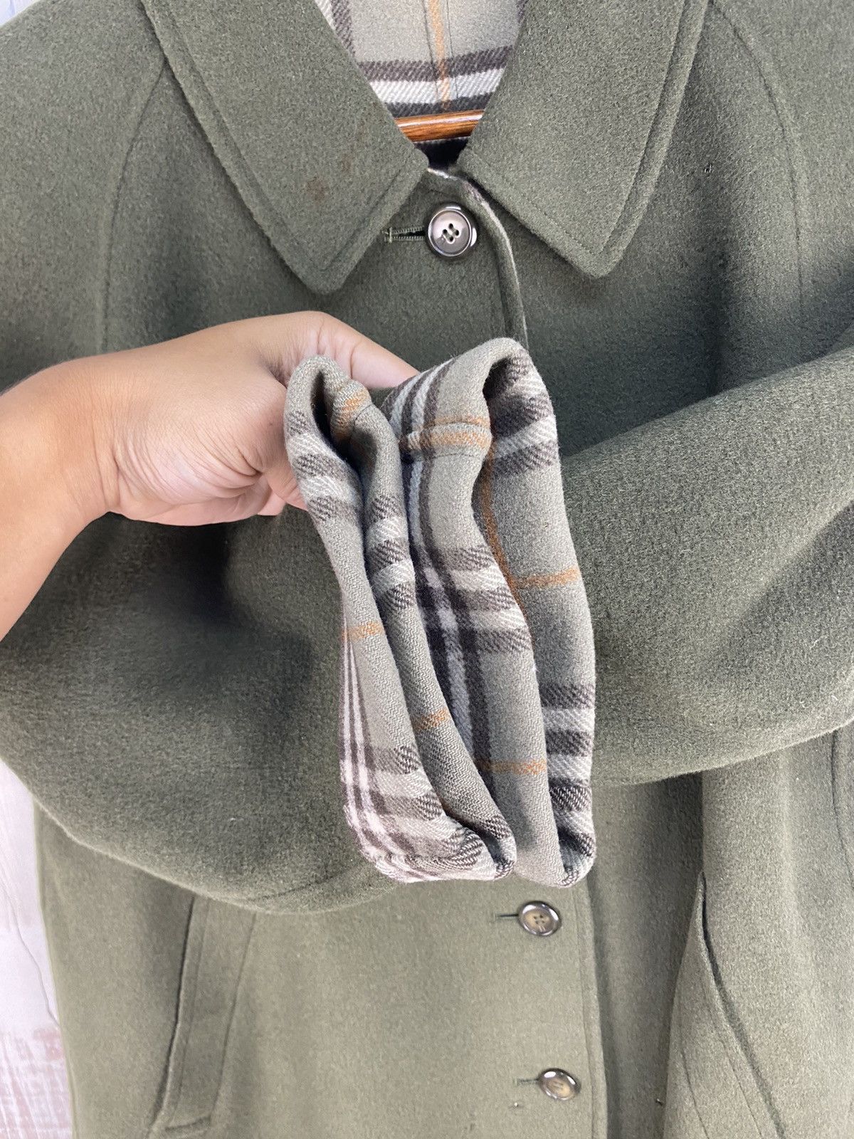 Burberry Prorsum × Vintage Vintage Burberrys Prorsum Nova Check Wool Jacket Size US L / EU 52-54 / 3 - 17 Thumbnail