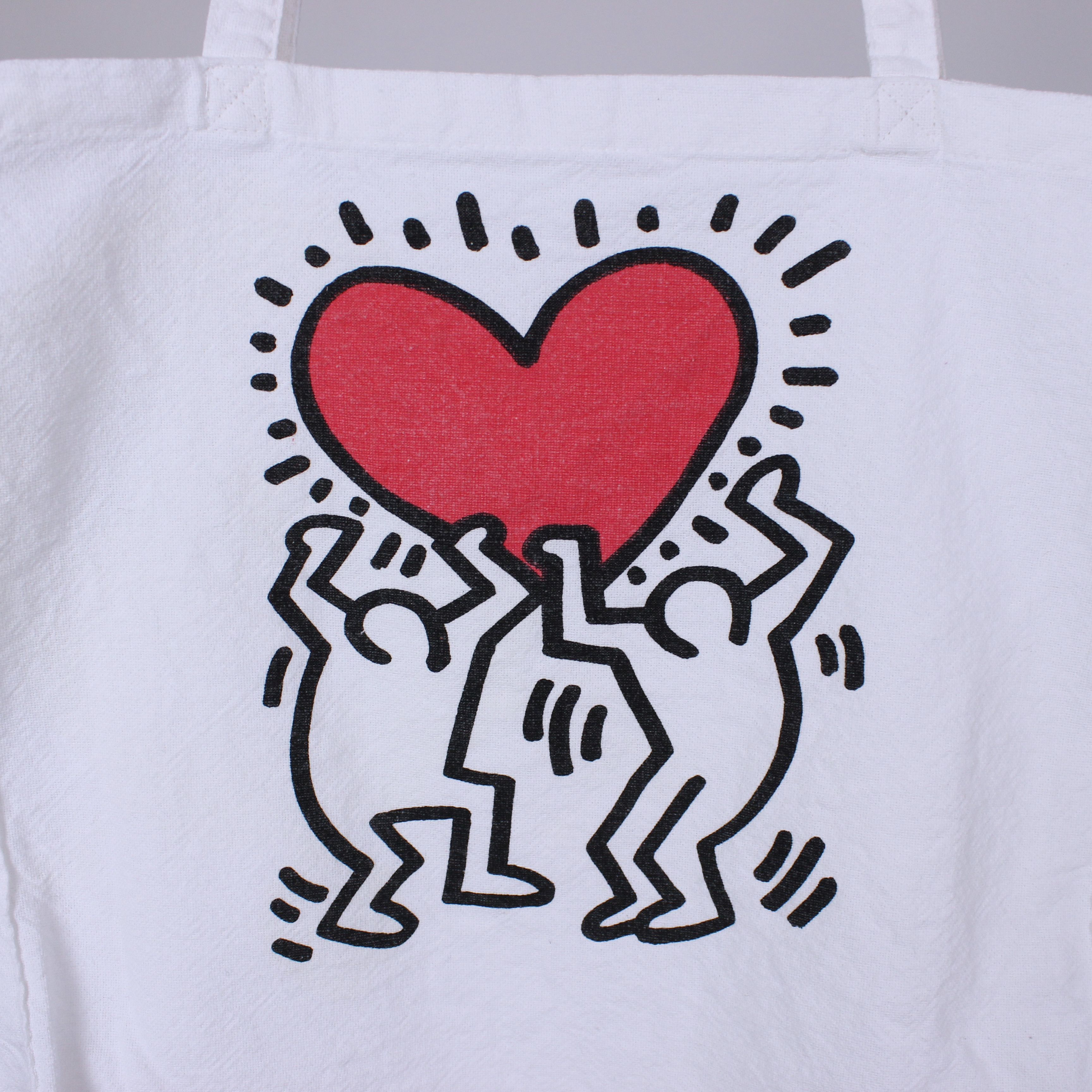 Keith Haring Keith Haring shopper bags bag small white logo Size ONE SIZE - 2 Thumbnail