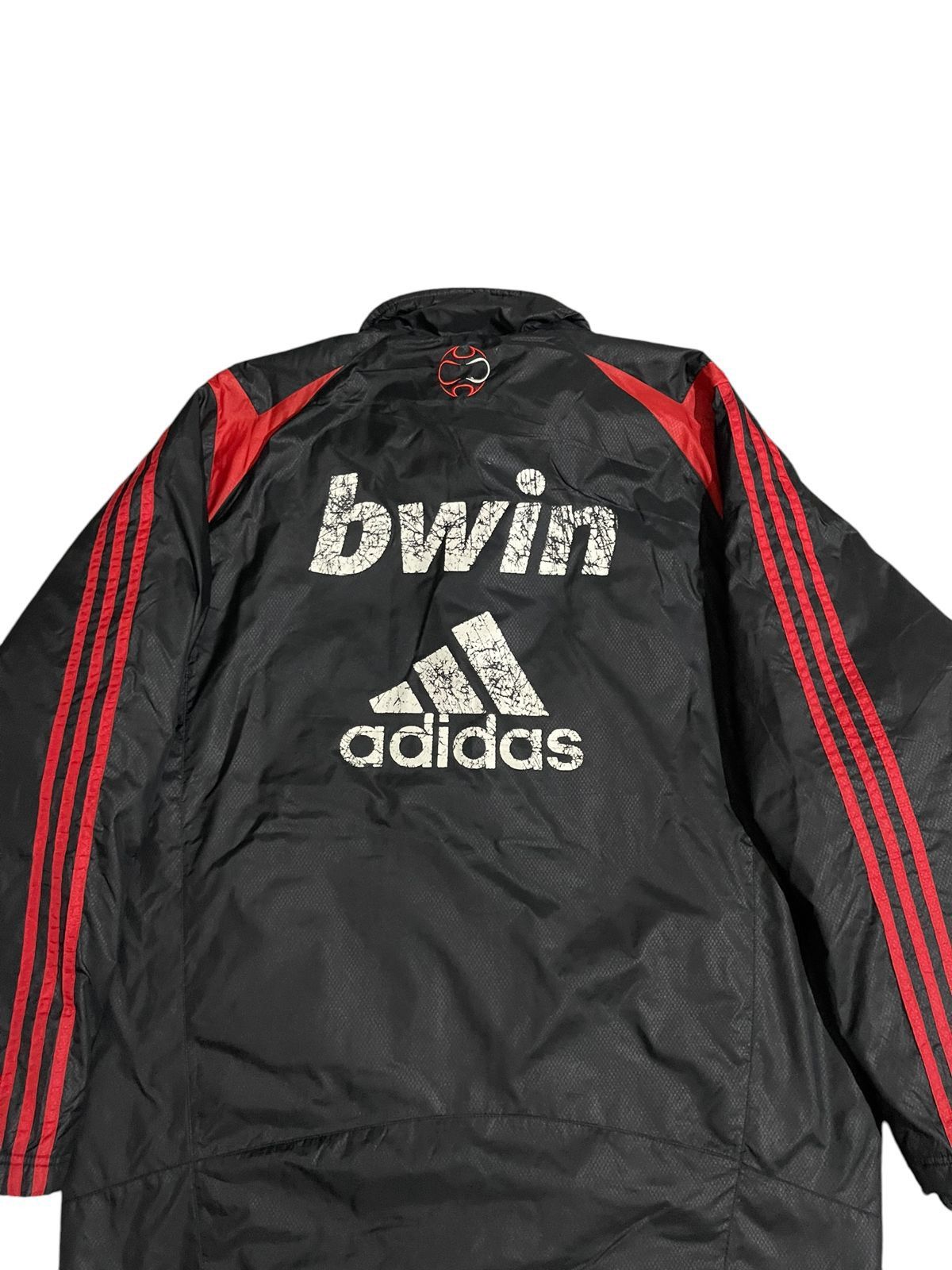 Adidas Vintage AC Milan Adidas 2007-2008 Padded Bench Coat Jacket Size US L / EU 52-54 / 3 - 5 Thumbnail