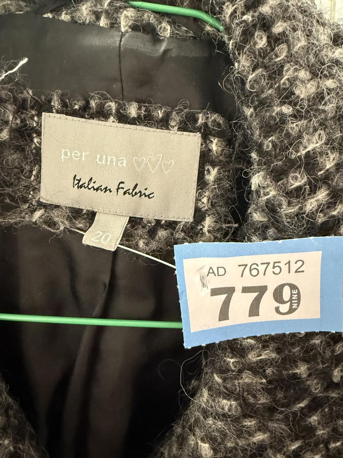 Other Women's Grey Textured Wool Blend Jacket Size XXL / US 16-18 / IT 52-54 - 4 Thumbnail