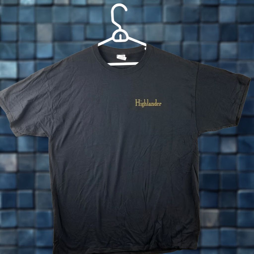 Vintage VINTAGE Highlander Shirt Men XL Movie Promo Black Tee Macleod Sword NOS Size US XL / EU 56 / 4 - 1 Thumbnail