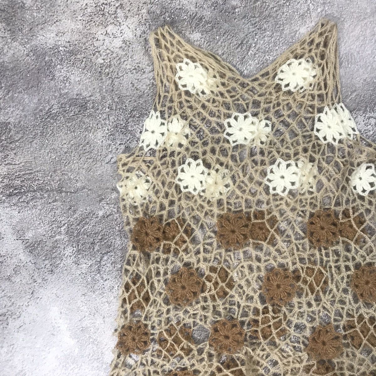 Vintage Vintage Y2K Sequin Knit Tank Top Oversized Rave Glitter M Size M / US 6-8 / IT 42-44 - 4 Thumbnail