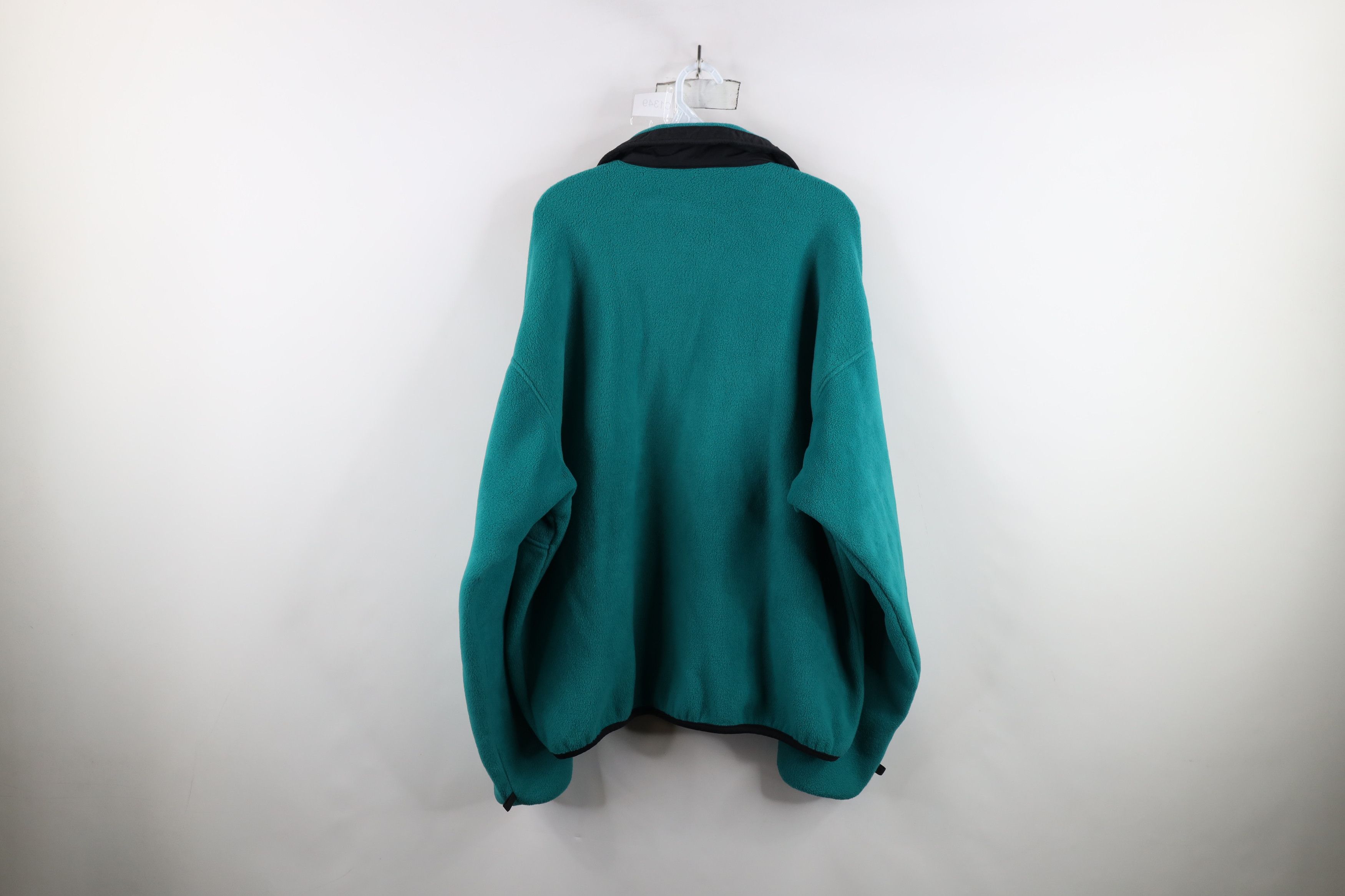 Columbia × Vintage Vintage 90s Columbia Box Logo Full Zip Fleece Jacket Teal Size US L / EU 52-54 / 3 - 12 Thumbnail