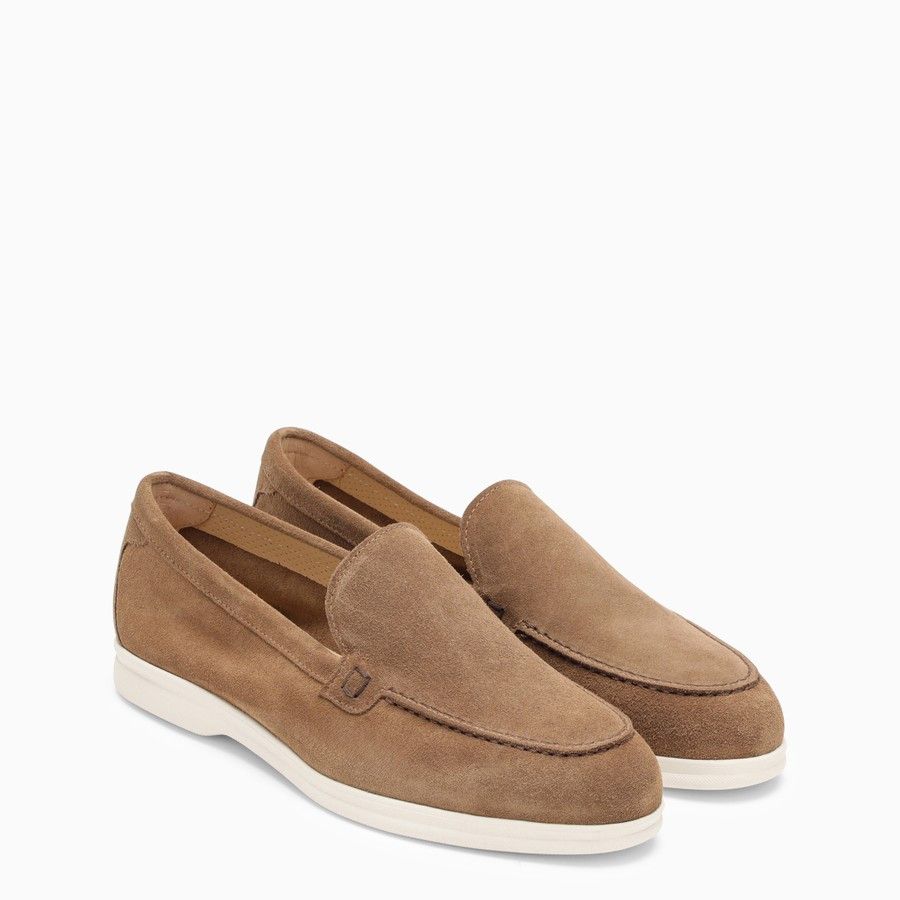 image of Doucals O1D2Blof0224 Hazelnut Suede Moccasin In Brown Shoes, Women's (Size 7)