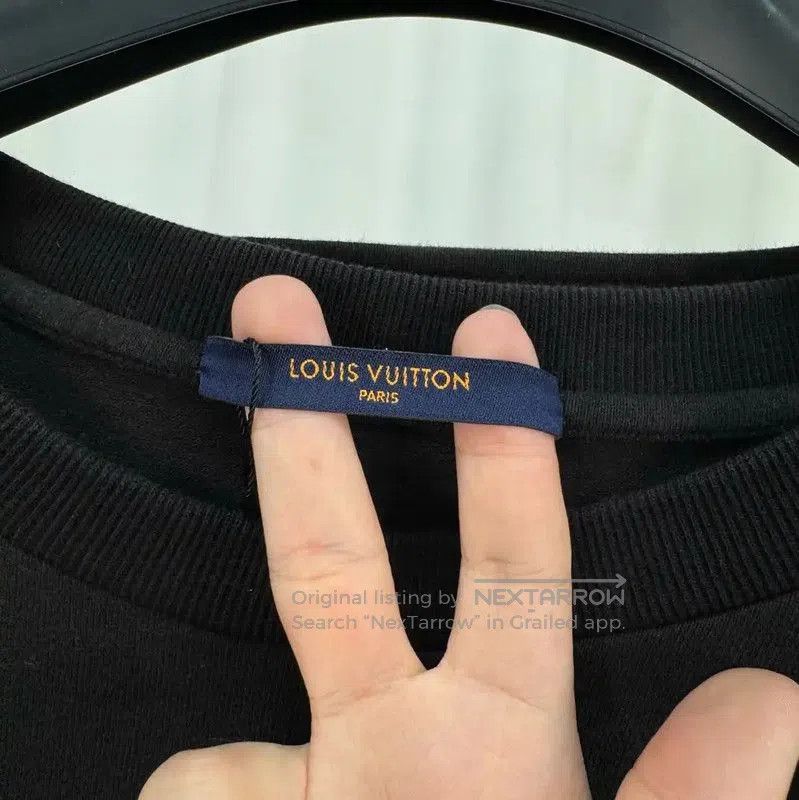 Louis Vuitton Louis Vuitton Black XL Long Sleeve Logo T-Shirt . Size US XL / EU 56 / 4 - 5 Thumbnail