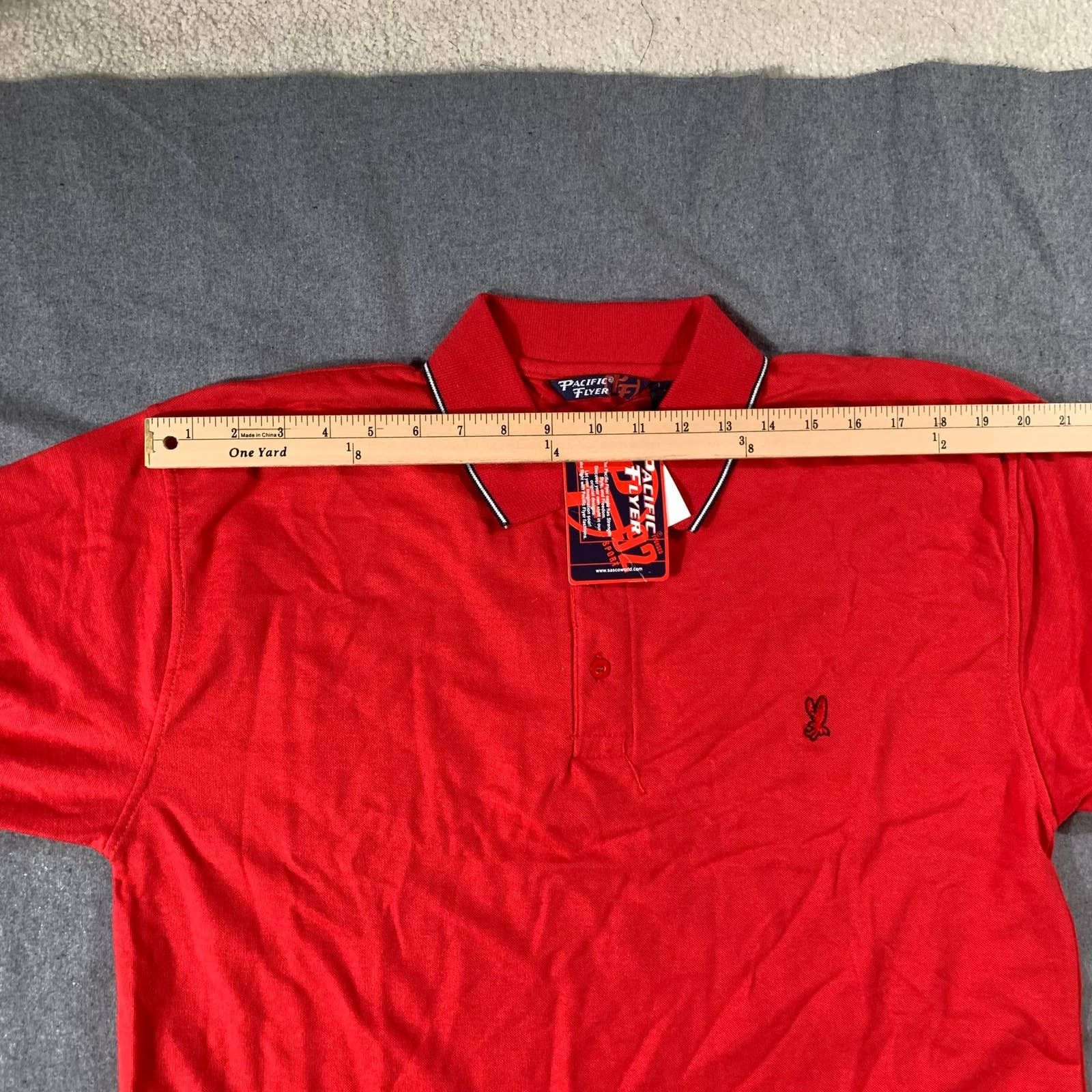Other Pacific Flyer Shirt Adult Large Red Casual T Shirt Mens Size US L / EU 52-54 / 3 - 5 Thumbnail