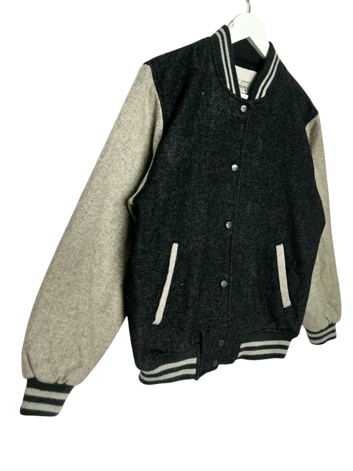 Vintage 🔥 VINTAGE WORDS WORTH Wool Varsity Jacket Size US L / EU 52-54 / 3 - 6 Thumbnail