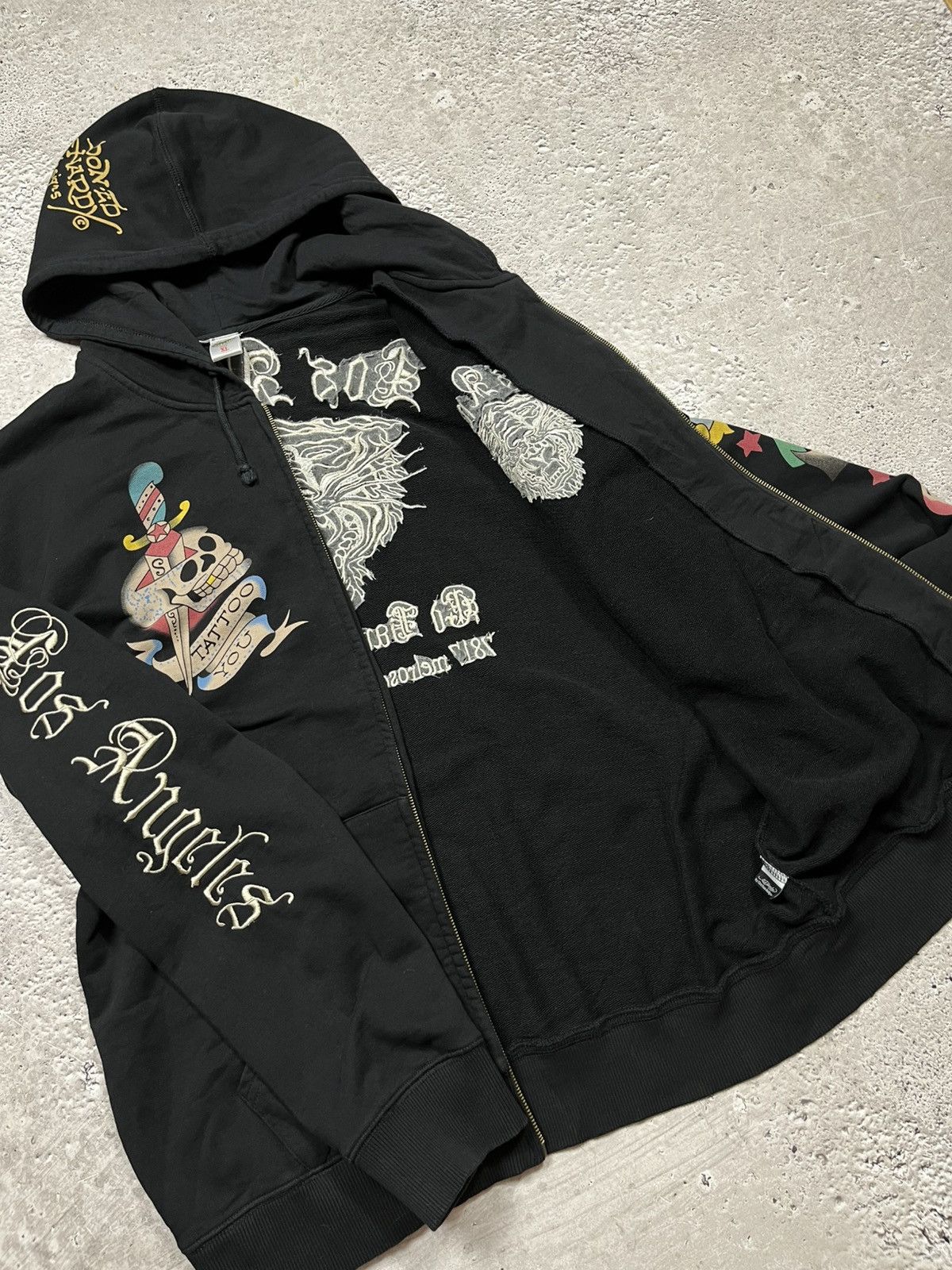 Ed Hardy Ed Hardy XL Zip Hoodie Made in USA with Embroidered Logos Size US XL / EU 56 / 4 - 12 Thumbnail