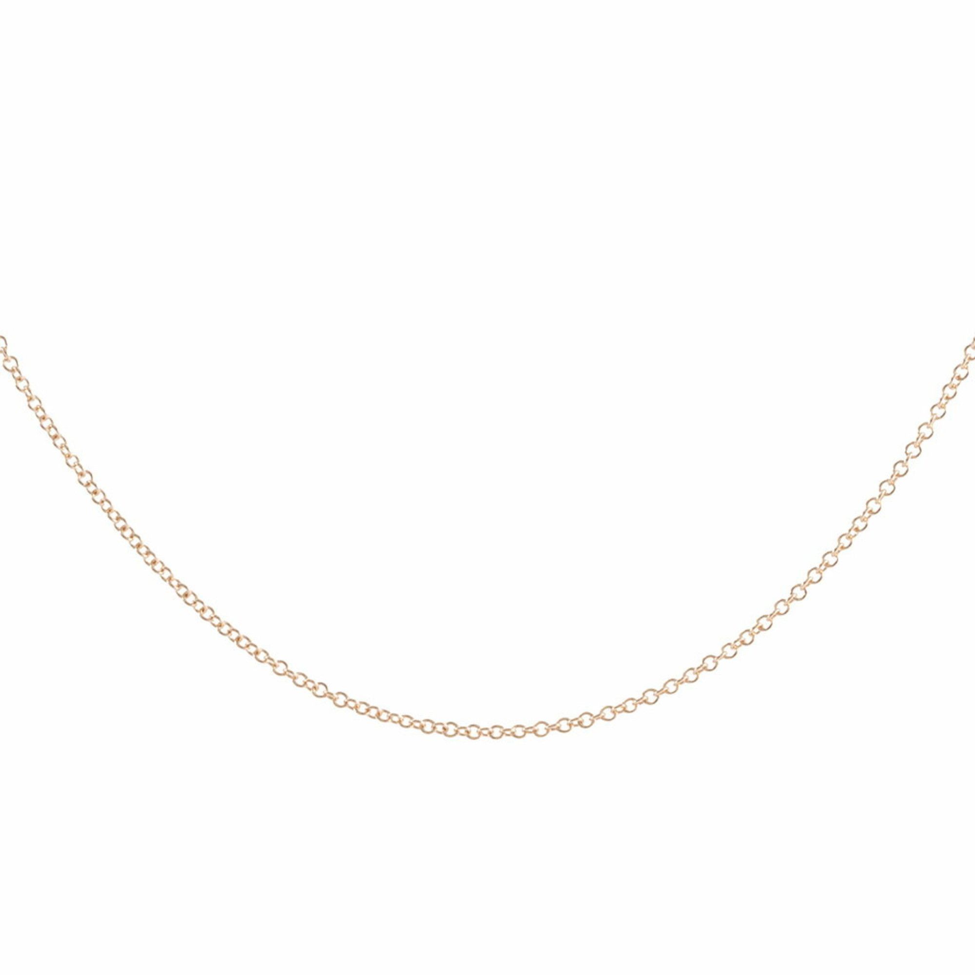 Tiffany & Co. 18K Rose Gold Chain Necklace 60011340 K18PG Women's