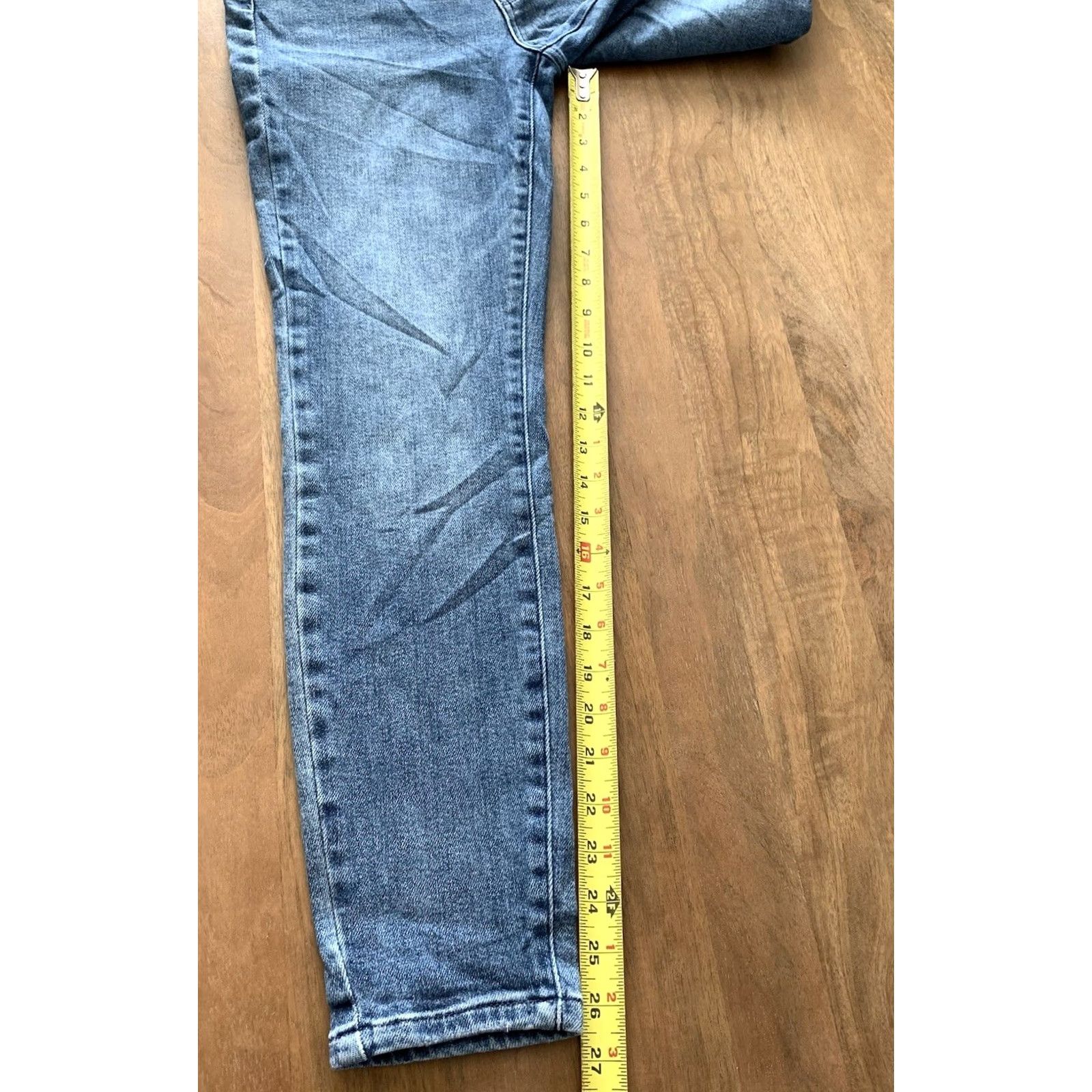 Vintage Judy Blue Relaxed Fit Jeans Women's 26x26.5 Blue Mid Rise Tapered Skinny Stretch Denim 5-Pocket Zipper Button Logo 90s City College Preppy Size 26" / US 2 / IT 38 - 6 Thumbnail