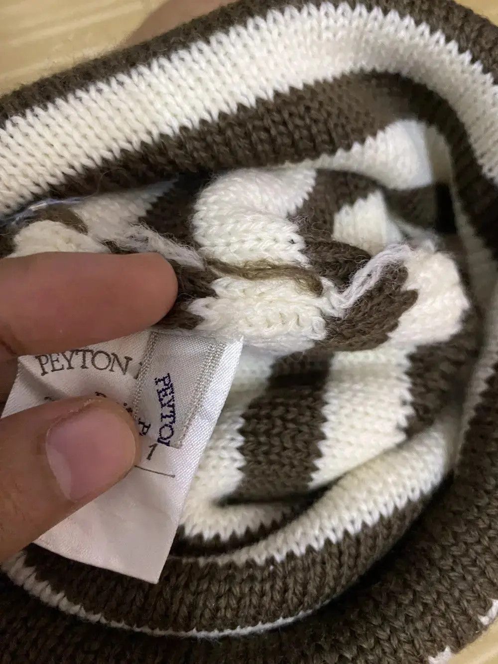 PPFM Peyton Place Stripe Design Rare Beanie Hat Size ONE SIZE - 5 Thumbnail