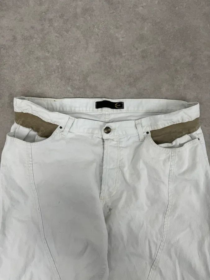 Roberto Cavalli 2000s Cavalli White Vertical Pants Size US 33 - 6 Thumbnail