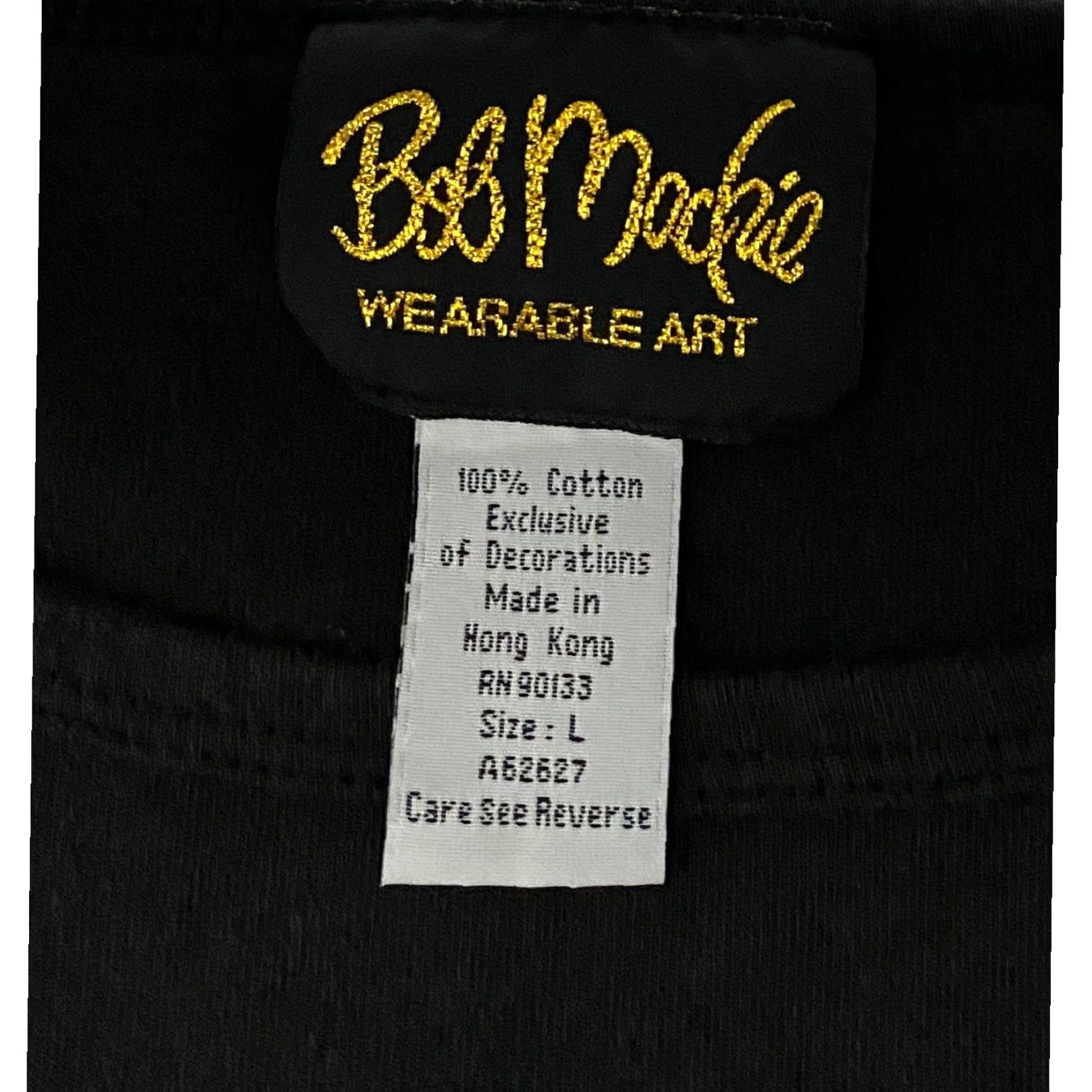 Bob Mackie VINTAGE Bob Mackie Shirt Womens L Black Embroidered Cat Faces Wearable Art 90s Tee Size L / US 10 / IT 46 - 4 Thumbnail