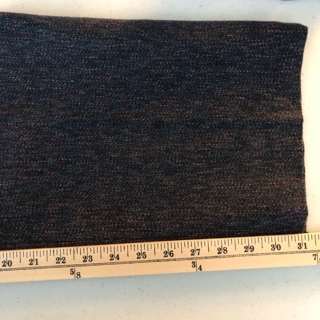Other Ann Stevens Womens Pants Blue High Rise Pleated Tweed Wool B Size 34" / US 12 / IT 48 - 6 Thumbnail