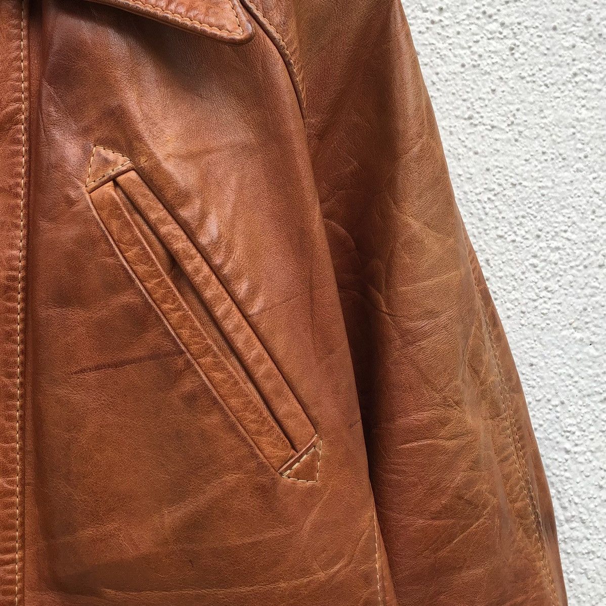 Vintage Vintage Paul Louis Inc Leather jacket Mens Serval zipper 60s Size US M / EU 48-50 / 2 - 3 Thumbnail
