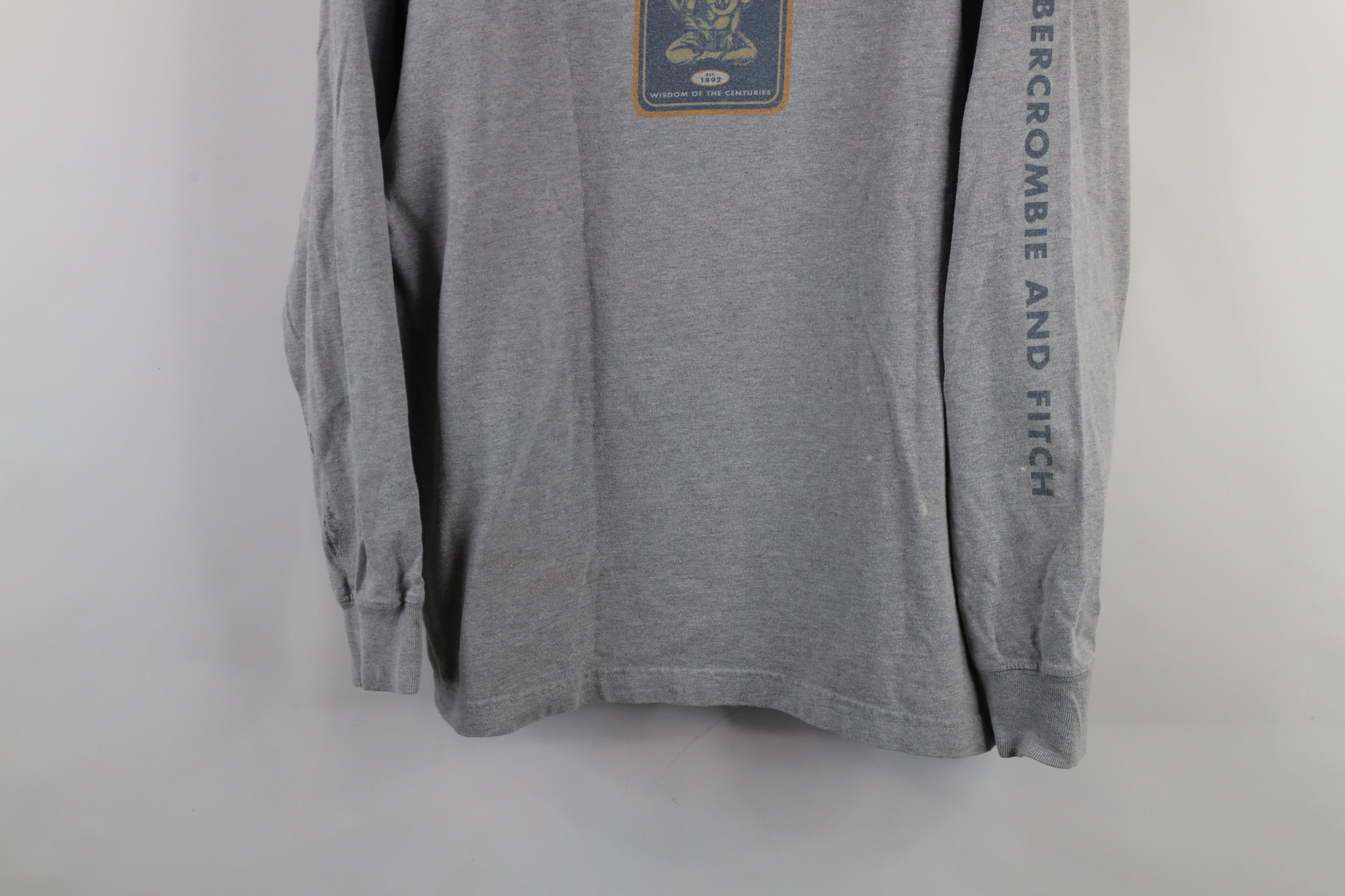 Abercrombie & Fitch × Vintage Vintage 90s Abercrombie & Fitch Long Sleeve T-Shirt Gray USA Size US M / EU 48-50 / 2 - 3 Thumbnail