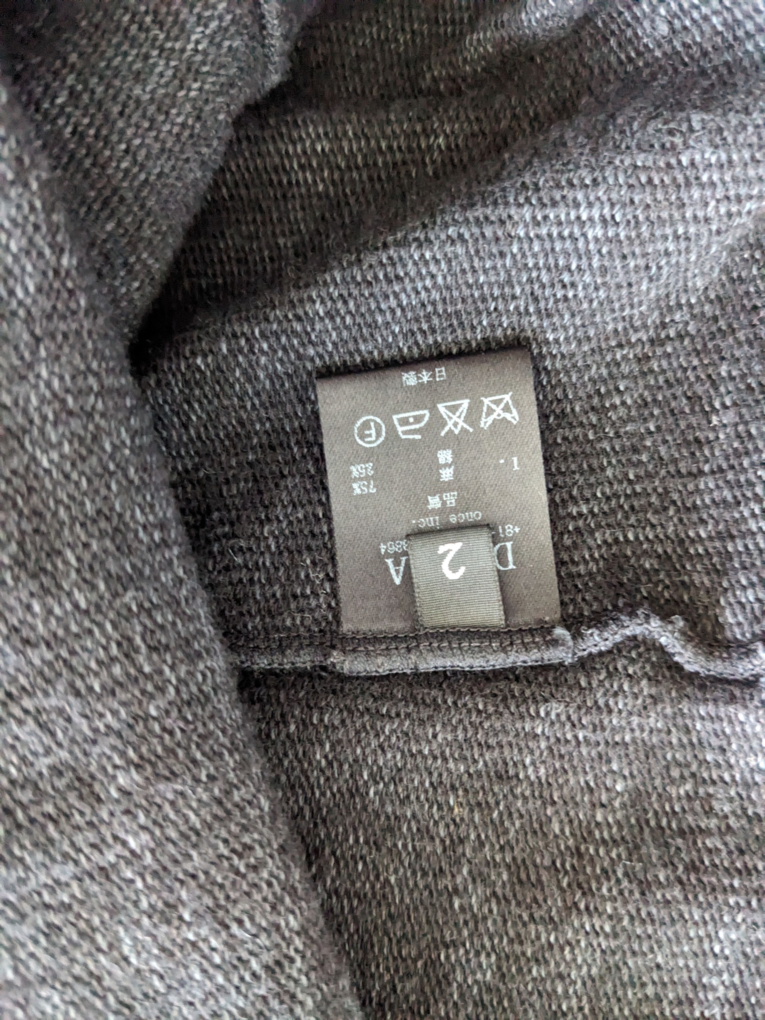 Devoa Devoa Long Sleeve Blue/Grey T-Shirt Size US M / EU 48-50 / 2 - 3 Thumbnail