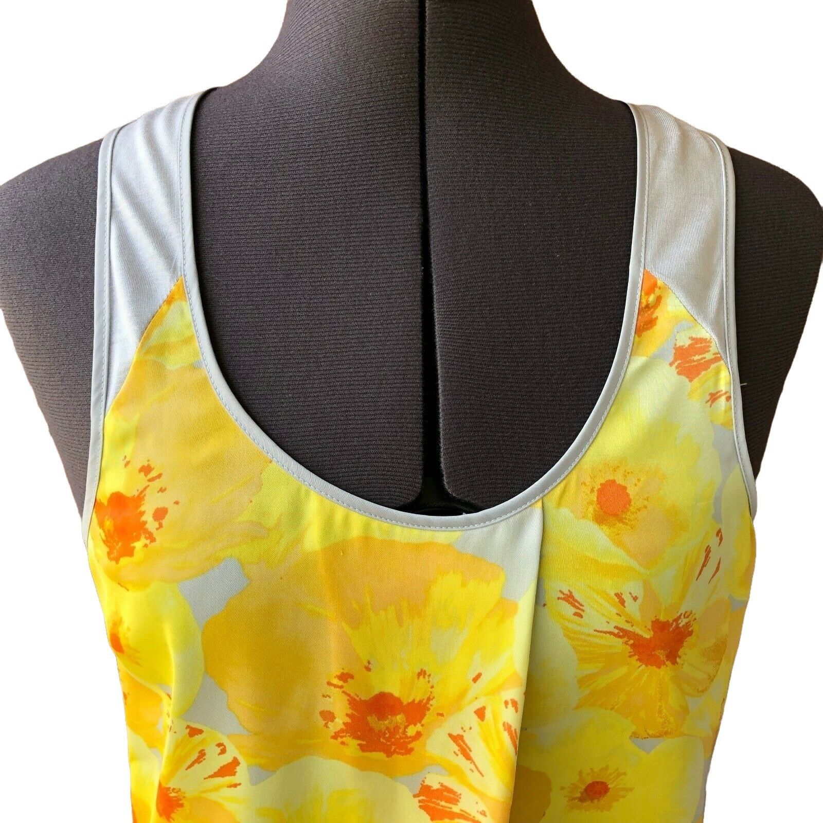 Other Caslon Women's Sleeveless Summer Top XS Yellow Floral Scoop- Size XS / US 0-2 / IT 36-38 - 2 Thumbnail