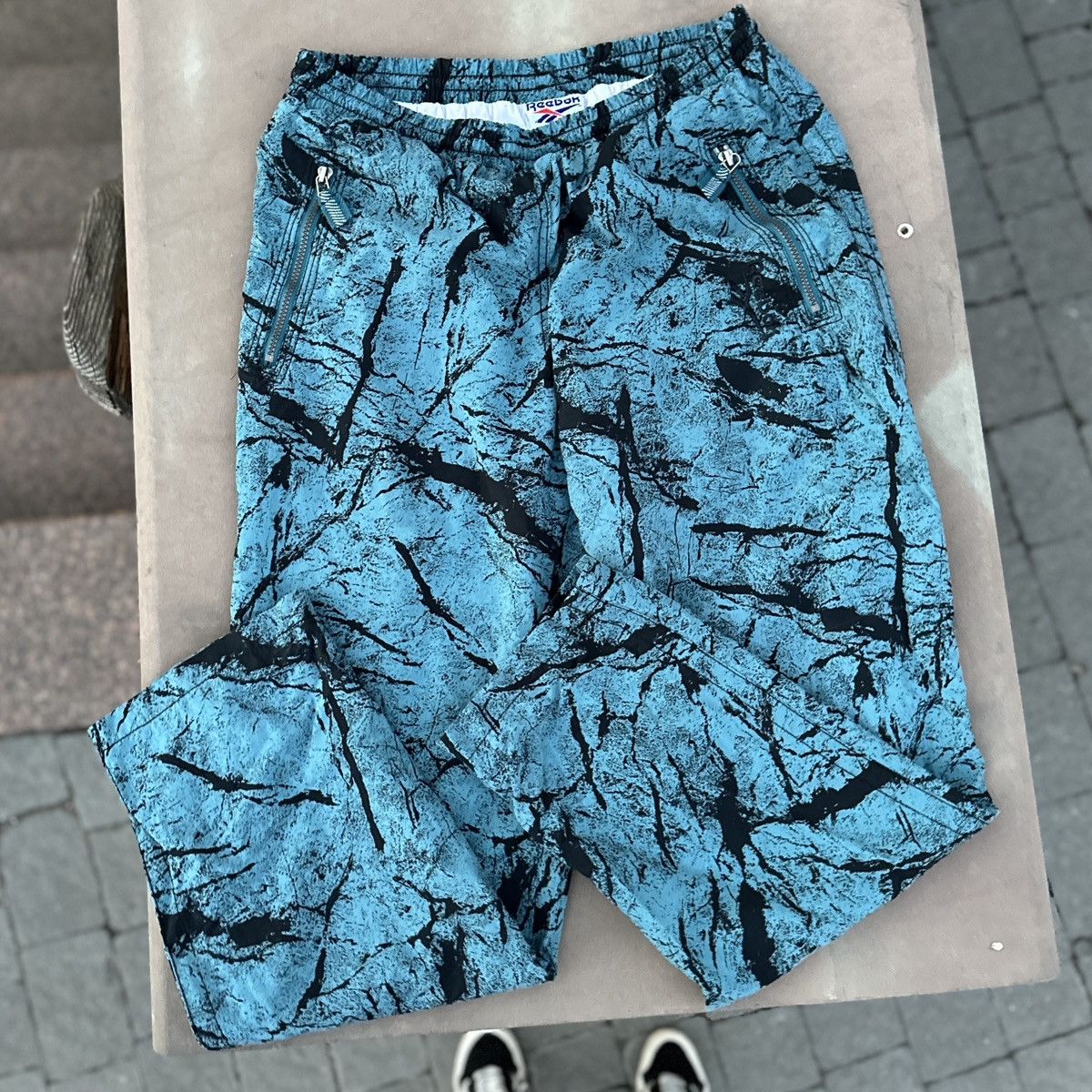 Reebok Vintage 90s Reebok Track Drill Pants Rock Travis Style rare Size US 32 / EU 48 - 5 Thumbnail